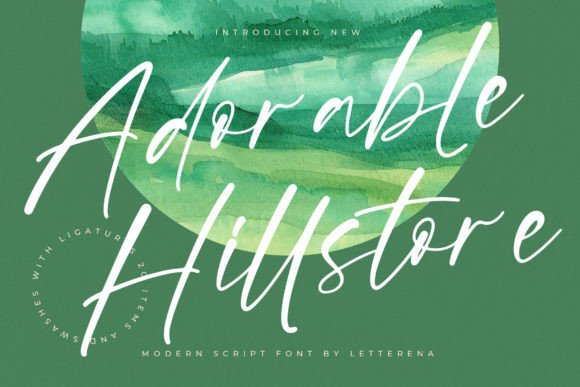 Adorable Hillstore: The Elegant Script Font for Handmade Brands