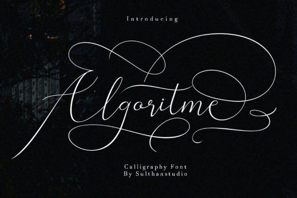 Algoritme: A Stylish Handwritten Script Font for Elegant Branding