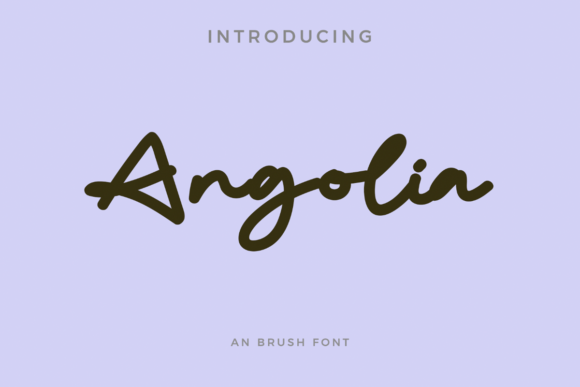 Angolia: A Handwritten Script Font for Authentic Brand Identity