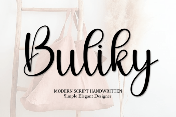Bulikis Handwritten Script: A Creative Font for Handmade Brands