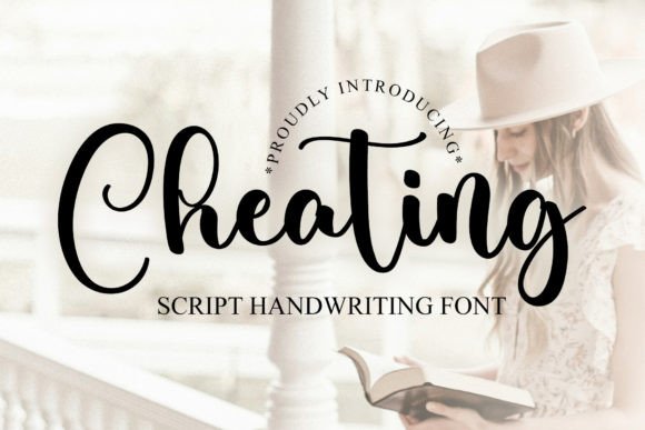 Cheating Script Typeface: Elevating Editorial Design with Handwritten Elegance