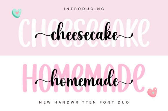 Cheesecake Homemade Duo: The Script Font for Scroll-Stopping Visuals