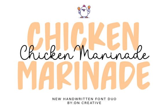 Chicken Marinade Duo: A Script Font for Editorial Design