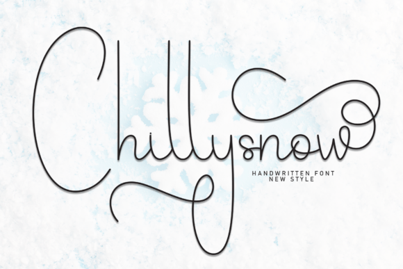 Chillysnow: A Handwritten Script Font for Elegant Brand Identity