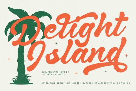 Delight Island: A Script Font for Elegant Editorial Design