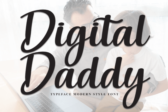 Digital Daddy: A Stylish Script Font for Elegant Branding