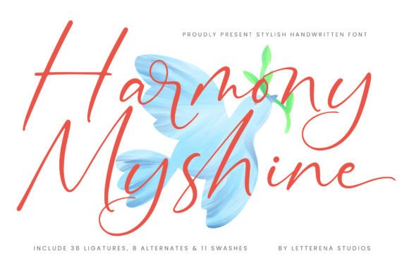 Harmony Myshine: The Luxury Script Font for Standout Campaigns