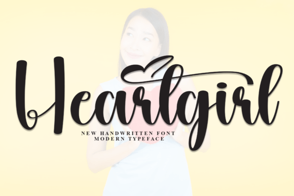 Heartgirl: A Playful Script Font for Personal Branding
