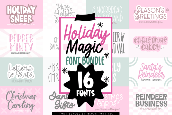 Holiday Magic Christmas Bundle: The Perfect Script Font for Festive Branding
