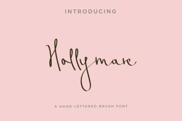 Hollymare Typeface: A Handwritten Script for Authentic Brand Identities