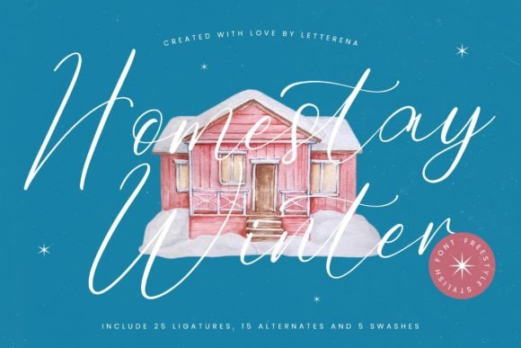 Homestay Winter: A Luxury Script for Modern Brand Identity