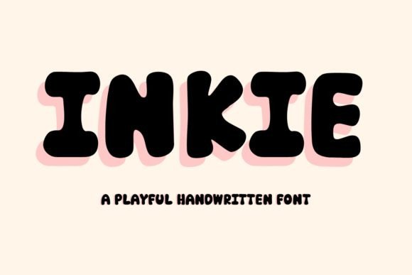 Inkie: A Playful Script Font for Handmade Product Branding