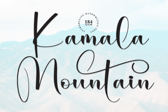 Kamala Mountain: A Handwritten Script Font for Elegant Brand Identity