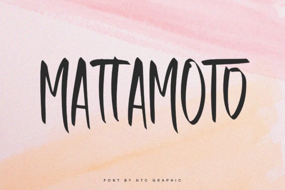 Mattamoto: The Handwritten Script Font for Boutique Branding