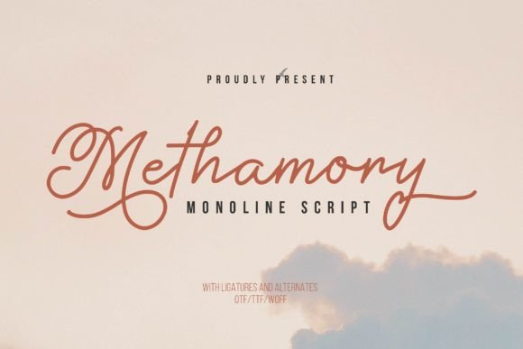 Methamory: The Script Font for Cohesive Small Business Branding