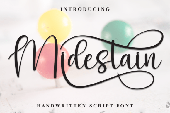 Midestain: The Elegant Script Font for Sophisticated Branding
