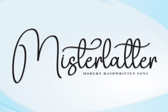 Misterlatter: A Handwritten Script Font for Elegant Brand Identity