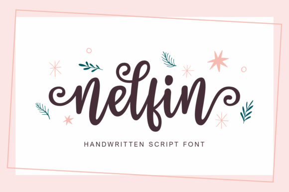 Nelfin Script Font: A Handwritten Typeface for Crafters