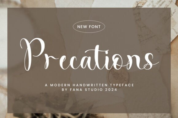 Precations: A Handwritten Script Font for Elegant Digital Branding