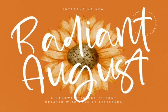 Radiant August: A Luxury Script Font for High-Impact Campaigns