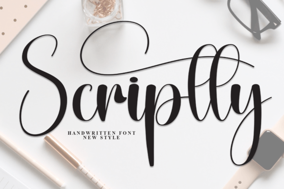 Scriptty: A Handwritten Script Font for Elegant Editorial Design