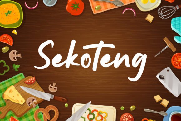 Sekoteng: A Thick Brush Script Font for Bold Brand Identity