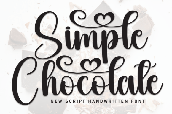 Simple Chocolate: A Script Typeface for Polished Brand Identity