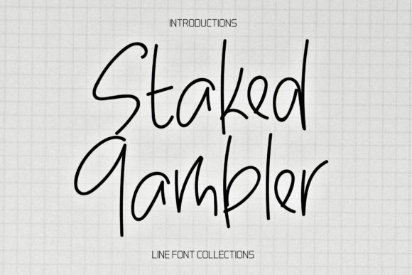Staked Gambler: A Whimsical Script Font for Editorial Design