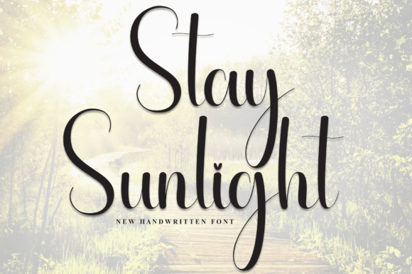 Stay Sunlight: A Refined Script Font for Editorial Branding