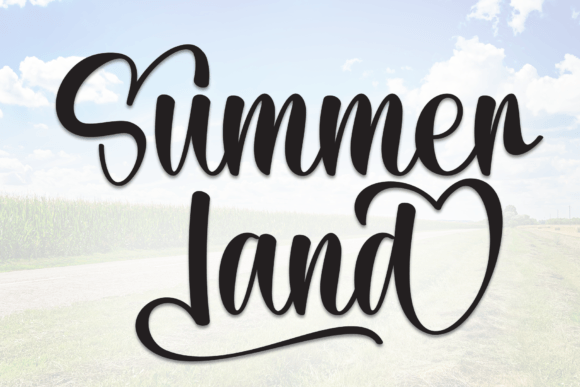 Summer Land: A Script Font for Elegant Campaign Design