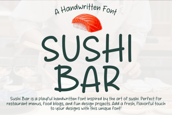 Sushi Bar: A Playful Script Font for Modern Web Design