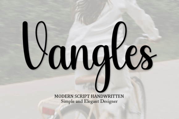 Vangles: A Handwritten Script Font for Editorial Design