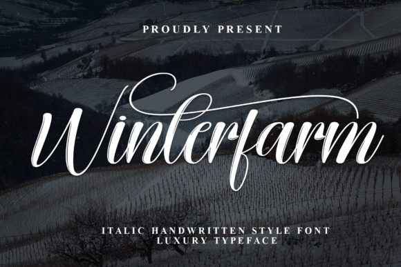 Winterfarm Typeface: Elevating Campaign Visuals With Elegant Script Typography